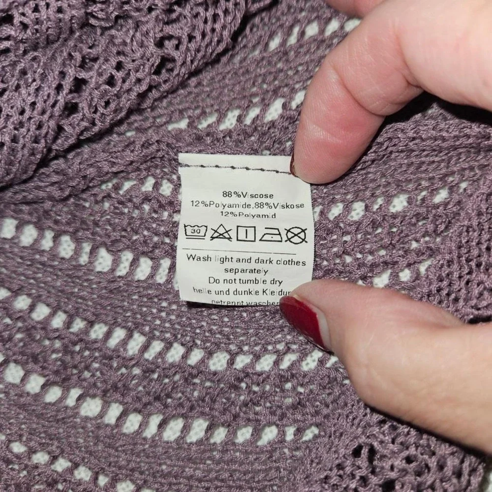 Grace Karin Womens Crochet Cardigan Size‎ XL Boho Cottagecore Romantic Soft Girl